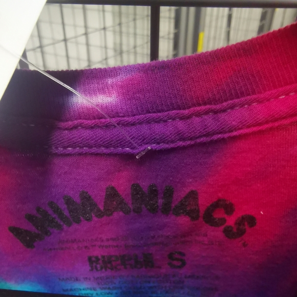 🆕💎Rare Animaniacs Tie Dye Rainbow Graphic Tee Size S Men Ripple Junction - Picture 4 of 5